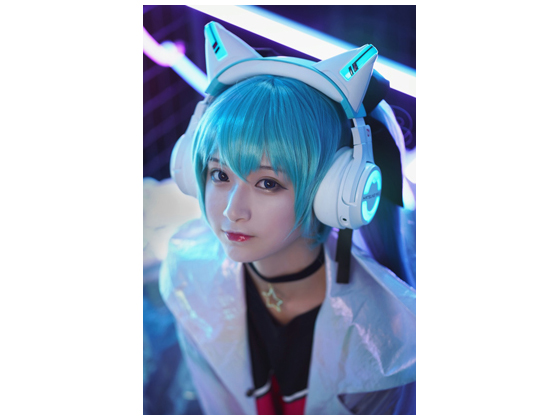 4KCoser-TIEBAN Vol.26 Miku Yowu Catear Headphone17P1V